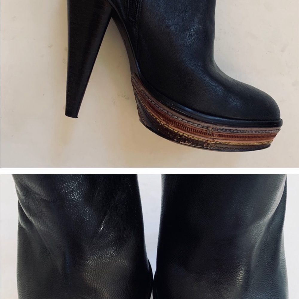 🆕STEVE MADDEN Witness black platform bootie sz8